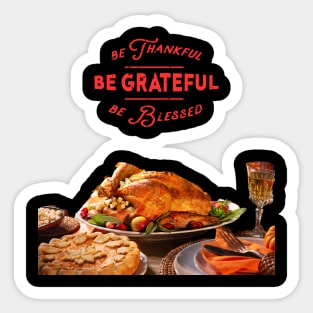 Thanksgiving Blessings Sticker